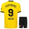 Officiële Voetbalshirt + Korte Broek Borussia Dortmund Haller 9 Thuis 2023-24 - Kids